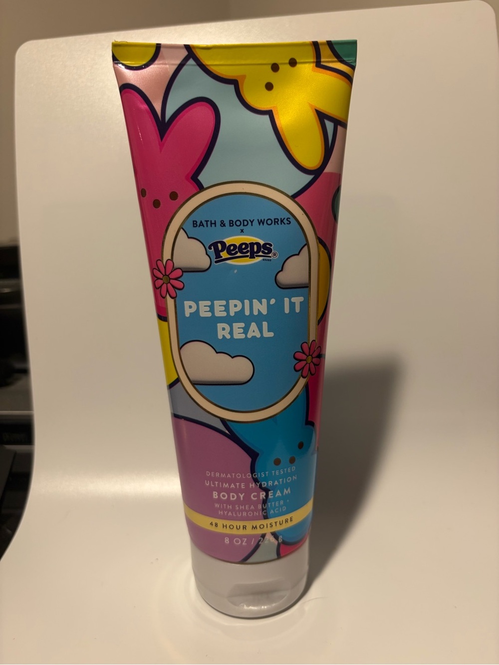 Bath & Body Works Peeps Peepin' It Real Body Cream - Pink, Yellow, Blue, Purple